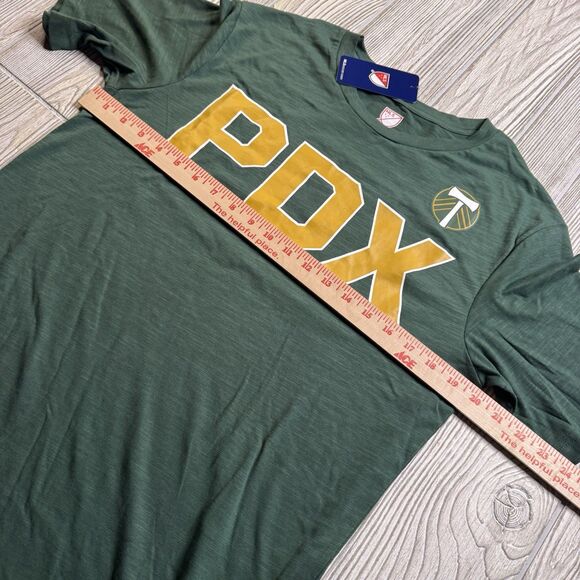 Portland Timbers PDX TShirt Men’s M Green Logo Soft MLS Soccer New - Picture 6 of 9